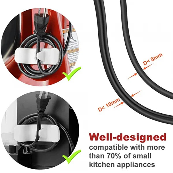DIY Self Adhesive Easy Kitchen Appliance Cord Winder