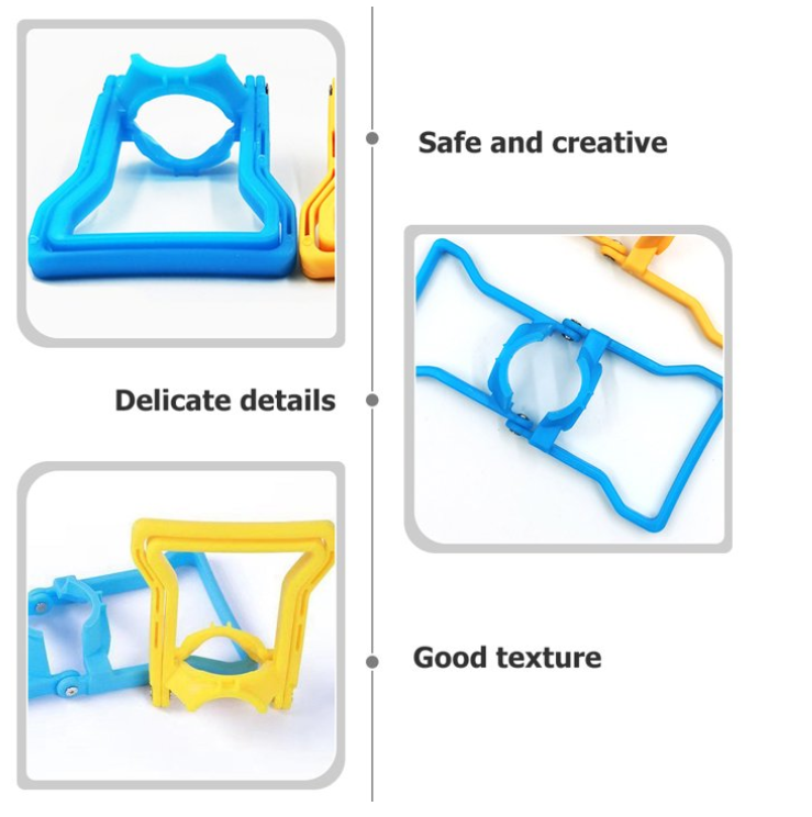 2 Pcs Bucket Lifter（blue and yellow）