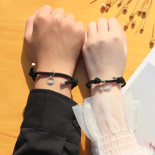 Matching Magnetic Love Couple Bracelet（one set）